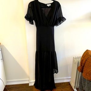 Privacy Please Chrysanthemum Black Gown